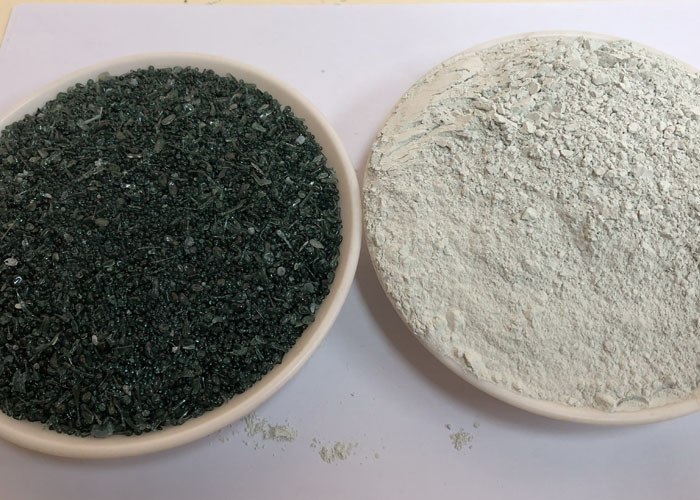 Aluminato gris claro del calcio del verde C12A7 para el aluminato amorfo aditivo concreto del calcio del ajuste rápido